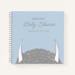 Wo die wilden Kerle wohnen Baby Shower Gästeliste Notizbuch