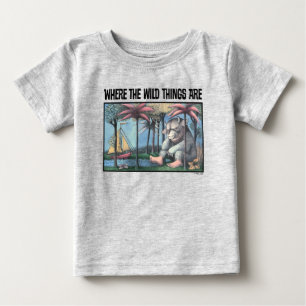 Wo die wilden Kerle wohnen   Buchcover Baby T-shirt