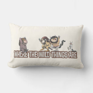 Wo die wilden Kerle wohnen Charaktere auf Logo Lendenkissen