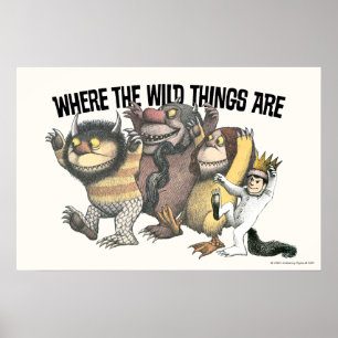 Wo die wilden Kerle wohnen Charaktere & Logo Poster