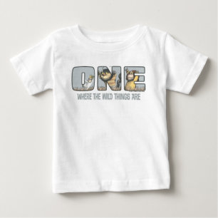 Wo die wilden Kerle wohnen Erster Geburtstag Baby T-shirt