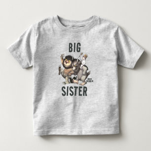 Wo die wilden Kerle wohnen   Große Schwester Kleinkind T-shirt