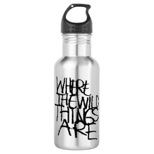 Wo die wilden Kerle wohnen Handschriftlich Edelstahlflasche