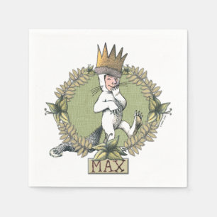 Wo die wilden Kerle wohnen Max-Abzeichen Serviette