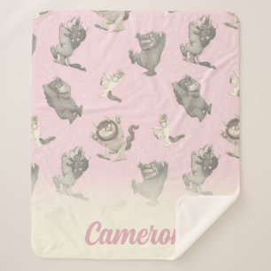 Wo die wilden Kerle wohnen Rosa Sternenmuster Sherpadecke