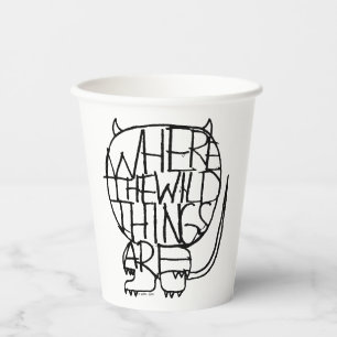 Wo die wilden Kerle wohnen Wilder Kerl Sketch Pappbecher