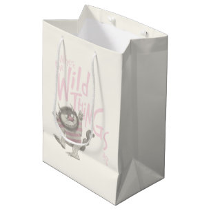 Wo die wilden Kerle wohnen Zitat - Pink Mittlere Geschenktüte