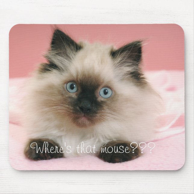Wo diese Maus ist, Mausunterlage Mousepad (Vorne)