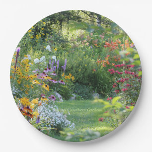 Wo drei Gärten sich treffen Pappteller