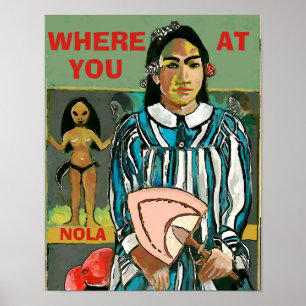 Wo du bist, NOLA, Text bearbeiten, Poster