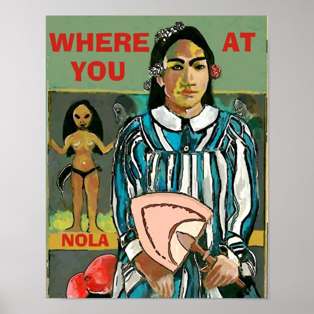 Wo du bist, NOLA, Text bearbeiten, Poster (Vorne)