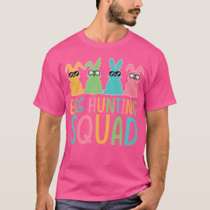 Wo Ei Jagd Trupp Crew Familie Frohe Ostern Hase T-Shirt