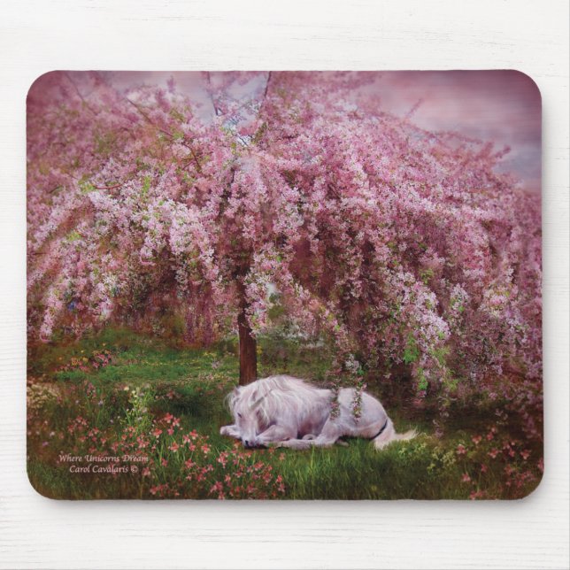 Wo Einhörner Mousepad träumen (Vorne)