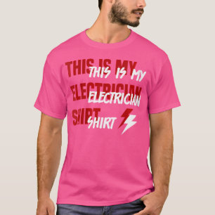 Wo Electric Ironic Sprichwort Handwerker Voltage E T-Shirt