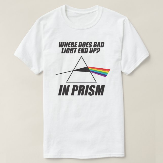 Wo endet schlechte Licht? T-Shirt (Design vorne)