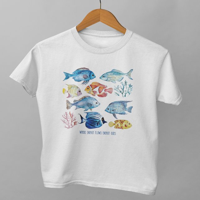 Wo Energie fließt Tri-Blend Shirt (Where Energy Flows Energy Goes Tri-Blend Shirt)