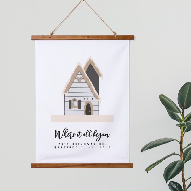 Wo es begann Spezielle Paare für das benutzerdefin Wandteppich Mit Holzrahmen (Von Creator hochgeladen)