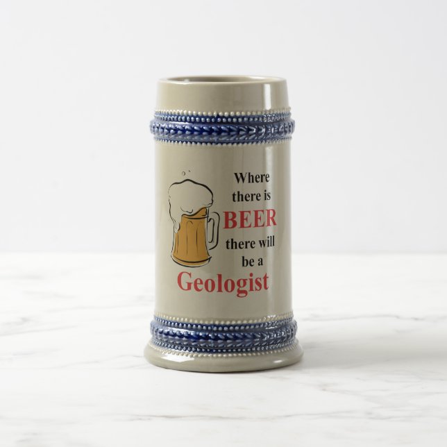 Wo es Bier - Geologe gibt Bierglas (Mittel)