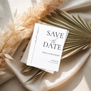 Wo ewig Save the Date beginnt Ankündigungspostkarte
