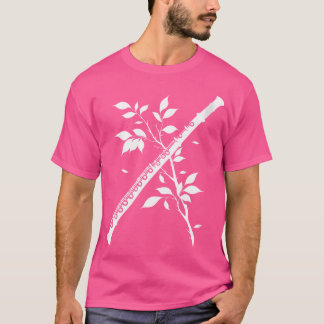 Wo Flöte Holzblasinstrument Orchester T-Shirt