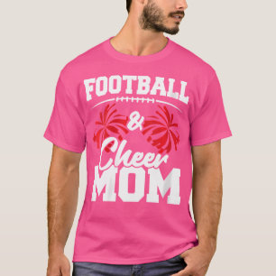Wo Football und Cheer Mom High School Sport Cheerl T-Shirt