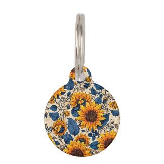 Wo Freude Sicherheit trifft: strahlende Sonnenblum Haustiermarke