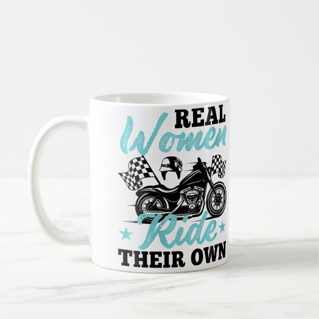 Wo Funny Motorcycle Lover For Women And Girls Moto Kaffeetasse (Links)