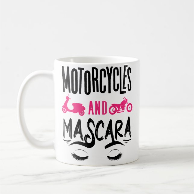 Wo Funny Motorcycle Lover Motorbike Kaffeetasse (Links)