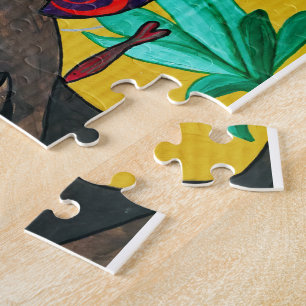 Wo Gedanken schwimmen Schwarze Frauenkunst Afroz Puzzle
