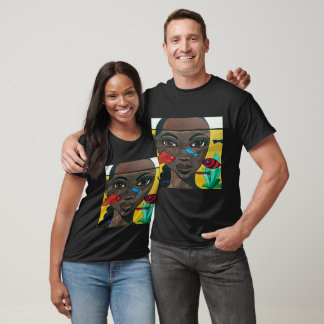 Wo Gedanken schwimmen | Schwarze Frauenkunst Afroz T-Shirt