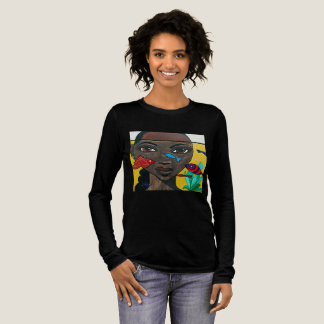 Wo Gedanken schwimmen | Schwarze Frauenkunst Afroz Tri-Blend Shirt