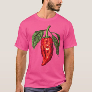 Wo Ghost Pepper Runde Abbildung T-Shirt