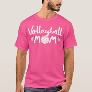 Wo High School Volleyball für Mamas Niedlich Volle T-Shirt