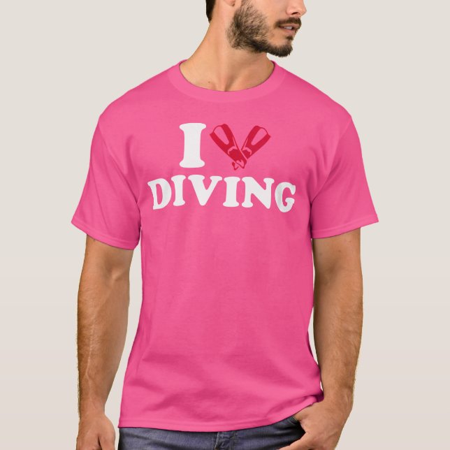 Wo I Liebe Diving T-Shirt (Vorderseite)