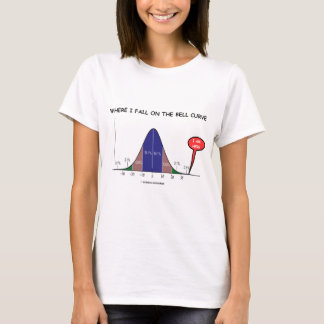 Wo ich auf die Bell-Kurve ich falle, sind hier T-Shirt