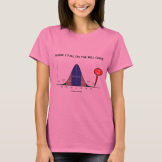 Wo ich auf die Bell-Kurve ich falle, sind hier T-Shirt