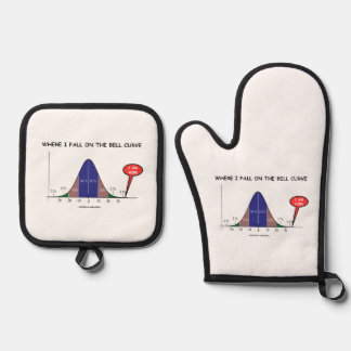 Wo ich auf die Glockenkurve fällt, stehe ich hier Ofenhandschuh & Topflappen-Set