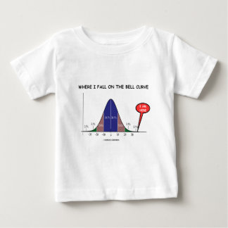 Wo ich auf die Glockenkurve komme, bin ich hier Baby T-shirt