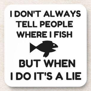 Wo ich fische getränkeuntersetzer