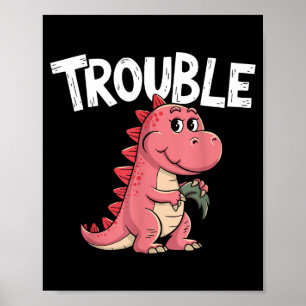 Wo ich hingehe, folgt Ärger, ich bin Ärger Lustige Poster