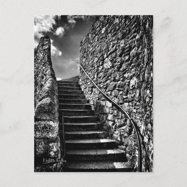 Wo Ihre Schritte auf der Postkarte führen (Vorderseite)