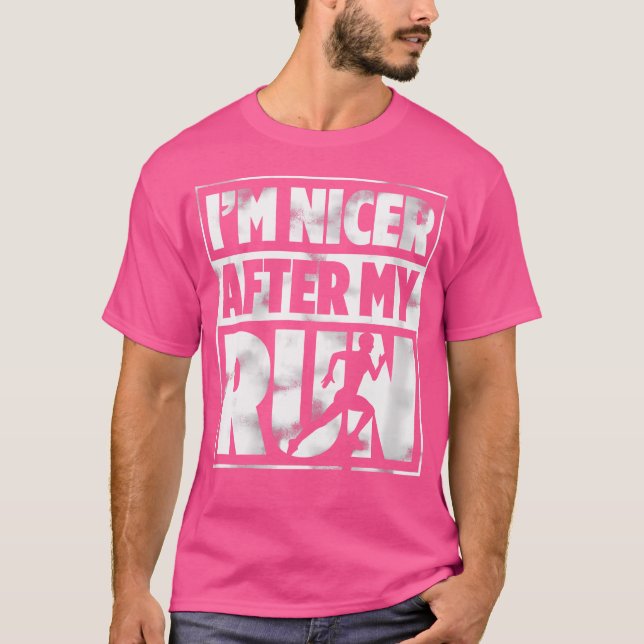 Wo Im Nicer nach meinem Run auf Marathon Runner T-Shirt (Vorderseite)
