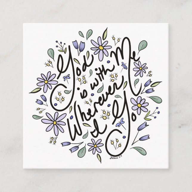 Wo immer ich die Einschließungskarte nehme Begleitkarte (Vorderseite)