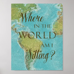 Wo in der Welt sitze ich? Poster