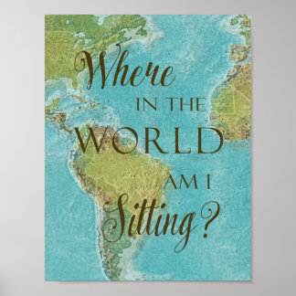 Wo in der Welt sitze ich? Poster