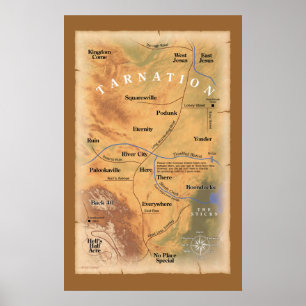 Wo in Tarnation? (Funny Map) Poster