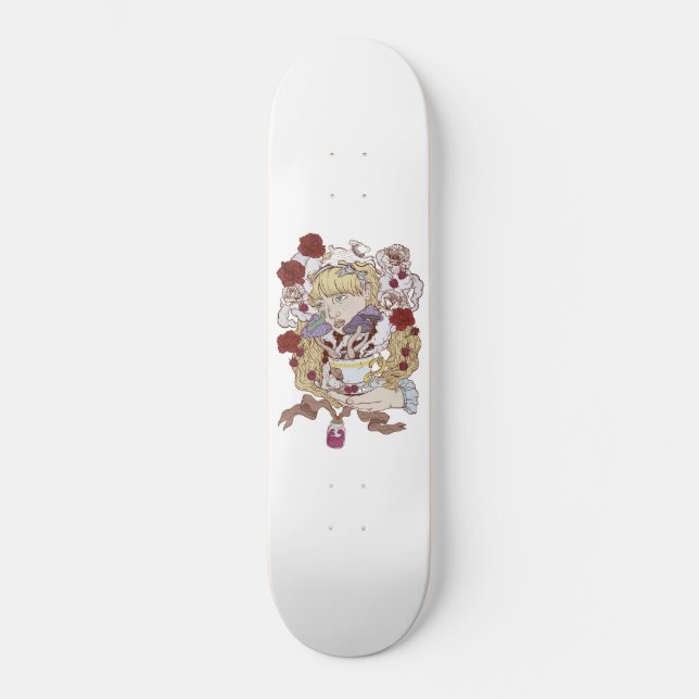 "Wo ist Alice?" Skateboard (Vorderseite)