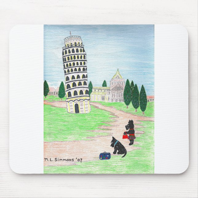 Wo ist also die Pizza? Mousepad (Vorne)