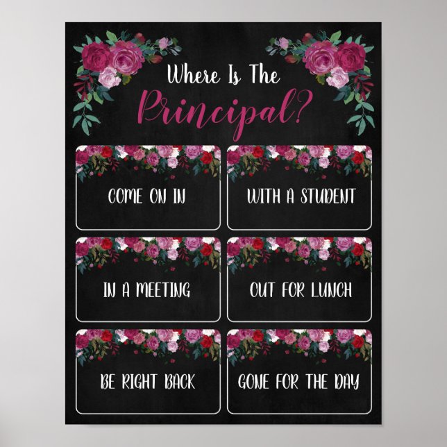 Wo ist das Haupt-Bürotür-Zeichen? Poster (Vorne)