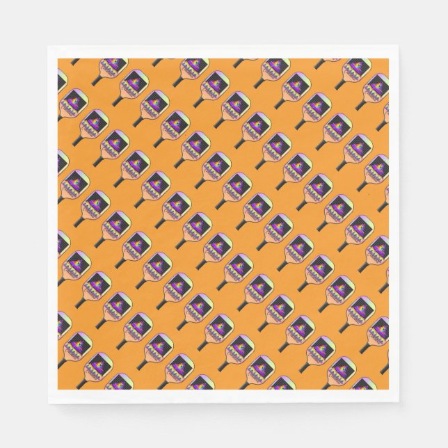 Wo ist das Pickleball Orange? Serviette (Vorderseite)